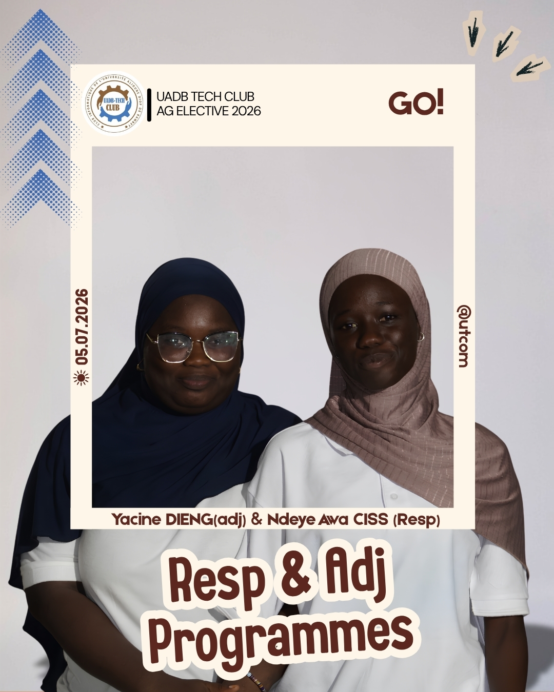 Ndéye Awa CISS & Yacine DIENG — Responsable & Adjointe Commission des Programmes