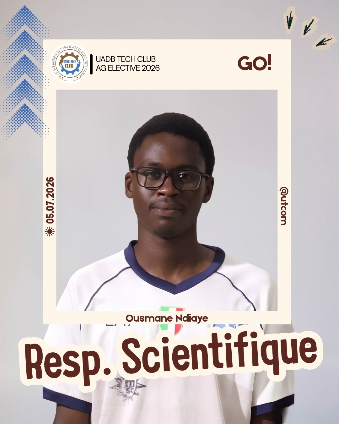 Ousmane NDIAYE — Responsable Commission Scientifique